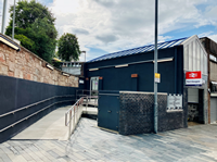 Port Glasgow Train Station entrance after the work.